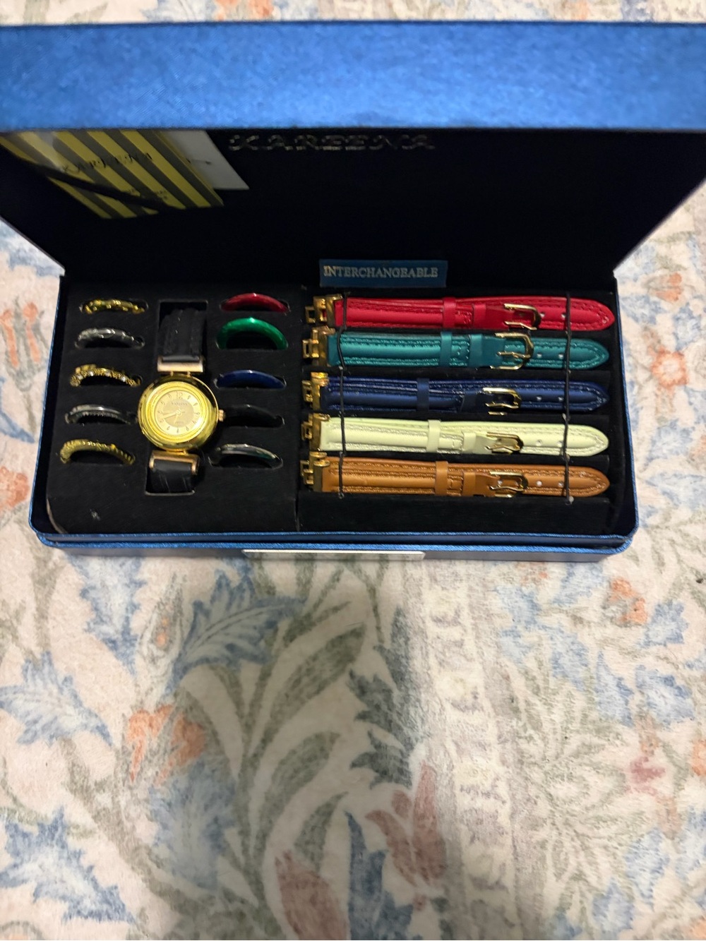 Interchangeable Women’s/Unisex Watch Set with Multi-Color Straps